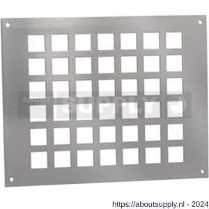 Nedco ventilatieplaat 250x200 mm aluminium - S24003234 - afbeelding 1