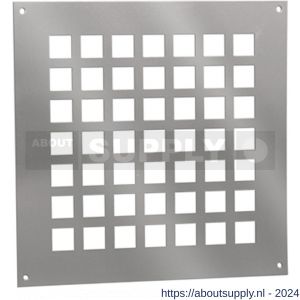 Nedco ventilatieplaat 250x250 mm aluminium - S24003235 - afbeelding 1
