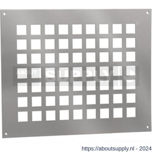 Nedco ventilatieplaat 300x250 mm aluminium - S24003238 - afbeelding 1