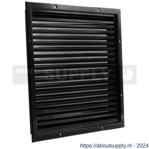 Nedco ventilatie muurrooster aluminium gevelrooster 400x400 mm zwart - S24001813 - afbeelding 1