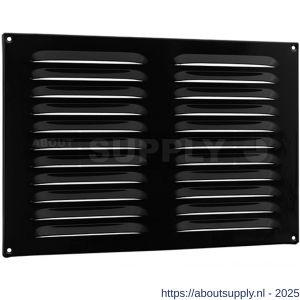 Nedco ventilatie aluminium schoepenrooster 320x220 mm zwart - S24002315 - afbeelding 1