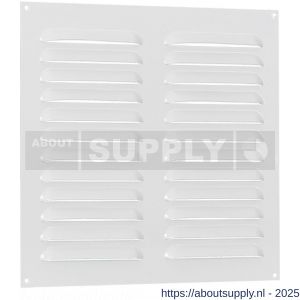 Nedco ventilatie schoepenrooster vlak model 250x250 mm aluminium wit - S24002352 - afbeelding 1