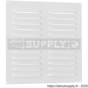 Nedco ventilatie schoepenrooster vlak model 300x250 mm aluminium wit - S24002369 - afbeelding 1