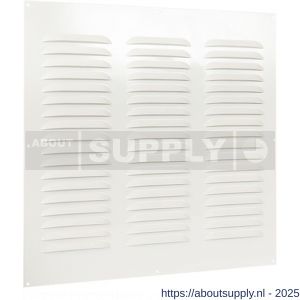 Nedco ventilatie schoepenrooster vlak model 400x400 mm aluminium wit - S24002273 - afbeelding 1