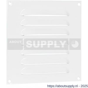 Nedco ventilatie schoepenrooster vlak model 150x150 mm aluminium wit - S24002337 - afbeelding 1