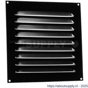 Nedco ventilatie schoepenrooster vlak model 200x200 mm aluminium bruin - S24002342 - afbeelding 1