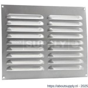 Nedco ventilatie schoepenrooster vlak model 250x200 mm aluminium - S24002348 - afbeelding 1