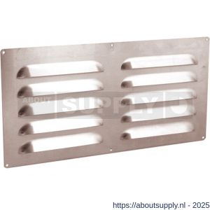 Nedco ventilatie schoepenrooster vlak model 500x350 mm aluminium - S24002385 - afbeelding 1
