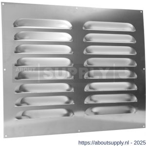 Nedco ventilatie schoepenrooster vlak model 500x400 mm aluminium - S24002387 - afbeelding 1