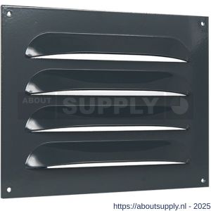 Nedco ventilatie Heavy Bold rooster 250x200 mm opbouw antracietgrijs RAL 7016 - S24002261 - afbeelding 1
