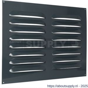 Nedco ventilatie Heavy Bold rooster 500x400 mm opbouw antracietgrijs RAL 7016 - S24002267 - afbeelding 1