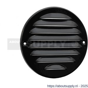 Nedco ventilatie aluminium schoepenrooster diameter 140 mm kleine schoepen zwart - S24002328 - afbeelding 1