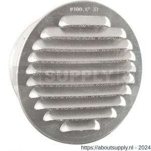Nedco ventilatie schoepenrooster diameter 100 mm aluminium - S24002116 - afbeelding 1