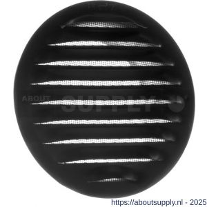 Nedco ventilatie aluminium schoepenrooster diameter 120 mm zwart - S24002445 - afbeelding 1