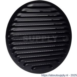 Nedco ventilatie aluminium schoepenrooster diameter 200 mm zwart - S24002448 - afbeelding 1