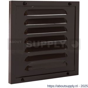 Nedco ventilatie kaderrooster 150x150 mm aluminium bruin - S24002396 - afbeelding 1