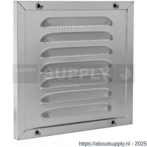 Nedco ventilatie kaderrooster 150x150 mm aluminium aluminium RAL 9006 - S24002394 - afbeelding 1