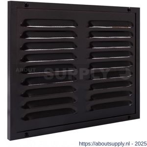 Nedco ventilatie kaderrooster 250x200 mm aluminium bruin - S24002411 - afbeelding 1