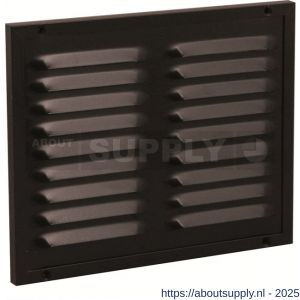 Nedco ventilatie kaderrooster 250x250 mm aluminium bruin - S24002415 - afbeelding 1