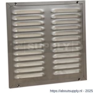 Nedco ventilatie kaderrooster 300x300 mm aluminium aluminium RAL 9006 - S24002422 - afbeelding 1