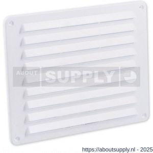 Nedco ventilatie schoepenrooster 250x200 mm kunststof wit - S24002510 - afbeelding 1