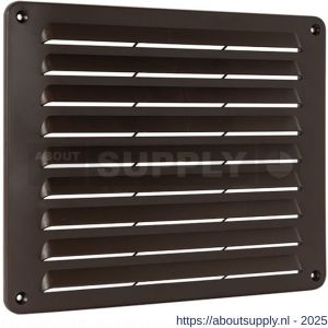 Nedco ventilatie schoepenrooster 250x200 mm kunststof bruin - S24002509 - afbeelding 1