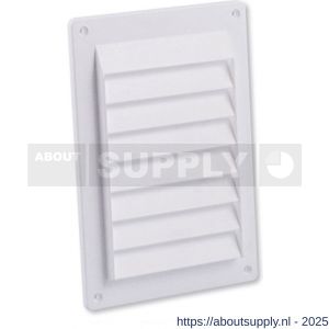 Nedco ventilatie schoepenrooster 150x220 mm kunststof wit - S24002505 - afbeelding 1