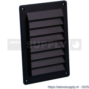 Nedco ventilatie schoepenrooster 150x220 mm kunststof bruin - S24002504 - afbeelding 1