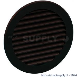 Nedco ventilatie rond schoepenrooster diameter 100 mm PS kunststof bruin - S24002462 - afbeelding 1