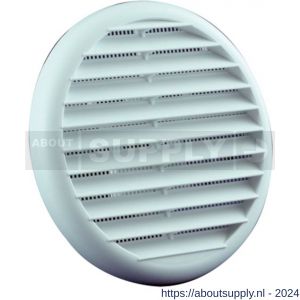 Nedco ventilatie rond schoepenrooster diameter 125 mm PS kunststof wit - S24002452 - afbeelding 1