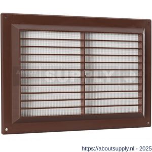 Nedco ventilatie schoepenrooster 250x170 mm PS kunststof bruin - S24002506 - afbeelding 1