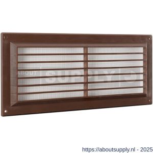 Nedco ventilatie schoepenrooster 130x300 mm PS kunststof bruin - S24002498 - afbeelding 1