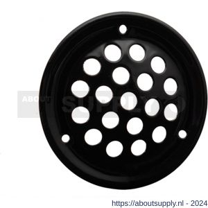 Nedco ventilatie rooster diameter 52 mm RVS zwart - S24002592 - afbeelding 1