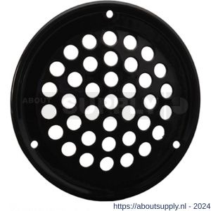 Nedco ventilatie rooster diameter 69 mm RVS zwart - S24002594 - afbeelding 1