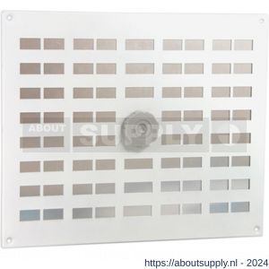 Nedco ventilatie schuifrooster 300x30 mm aluminium wit - S24001955 - afbeelding 1