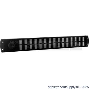 Nedco ventilatie Bold Line schuifrooster 500x65 mm zwart - S24002104 - afbeelding 1