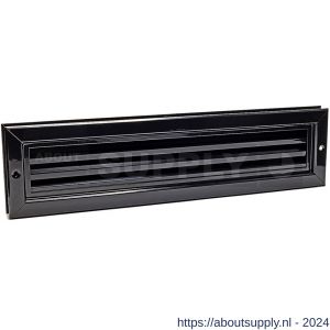 Nedco ventilatie aluminium deurrooster 470x121 mm zwart - S24001426 - afbeelding 1