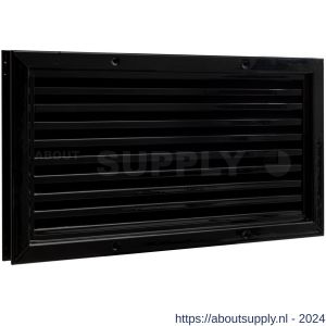 Nedco ventilatie aluminium deurrooster 445x245 mm zwart - S24001428 - afbeelding 1