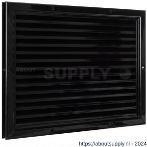 Nedco ventilatie aluminium deurrooster 445x345 mm zwart - S24001429 - afbeelding 1