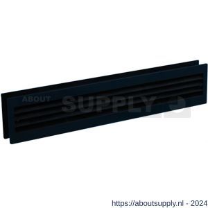 Nedco deurventilatierooster 455x90 mm PS kunststof zwart - S24001441 - afbeelding 1