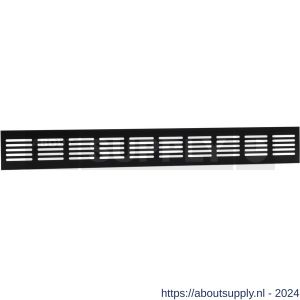 Nedco ventilatie plintrooster 500x60 mm aluminium zwart - S24001870 - afbeelding 1
