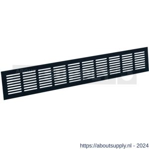 Nedco ventilatie plintrooster 500x80 mm aluminium zwart - S24001876 - afbeelding 1