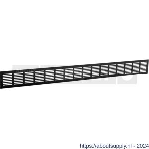 Nedco ventilatie plintrooster 800X80 mm aluminium zwart - S24001901 - afbeelding 1