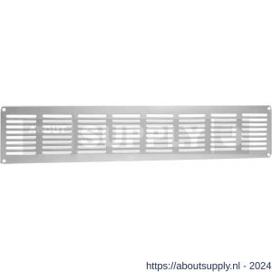 Nedco ventilatie vlak plintrooster 400x80 mm F1 aluminium - S24001825 - afbeelding 1