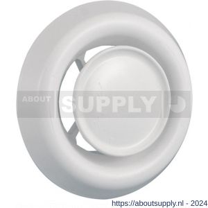 Nedco ventielrooster aanvoerventiel met klemmen diameter 100/125 mm kunststof wit - S24001127 - afbeelding 1