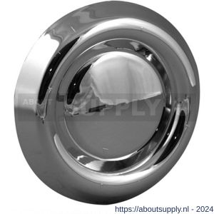 Nedco ventielrooster afzuigventiel met aansluitbus diameter 100 mm PP kunststof chroom - S24001204 - afbeelding 1