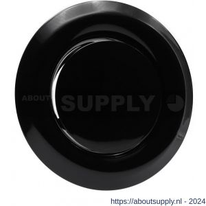 Nedco ventielrooster RVS afzuigventiel diameter 100 mm zwart - S24001272 - afbeelding 1