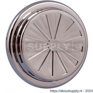 Nedco ventilatierooster verstelbaar diameter 100-150 mm PP kunststof chroom - S24003437 - afbeelding 1