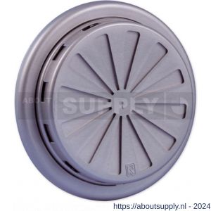 Nedco ventilatierooster verstelbaar diameter 100-150 mm PP kunststof aluminium - S24003441 - afbeelding 1