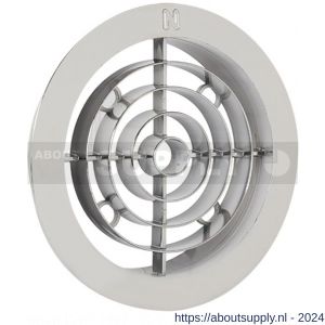 Nedco ventilatierooster diameter 120 mm PP kunststof chroom - S24003376 - afbeelding 1